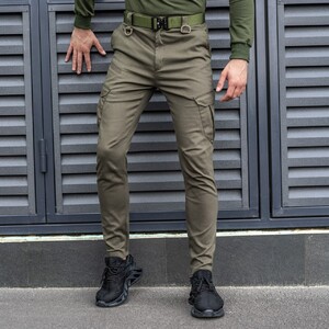 Фото - Брюки-карго мужские Pobedov Tactical цвета хаки - Men box