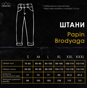 Фото - Штани-джогери Pobedov Papin Brodyaga темно-синього кольору - Men box