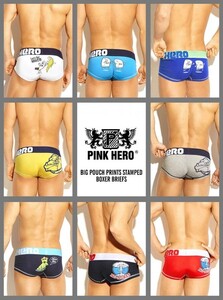 Фото - Укороченные боксеры от Pink Hero голубые Ctrl Esc - Men box