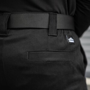 Фото - Штани Pobedov Tactical V2 чорні з накладними кишенями - Men box