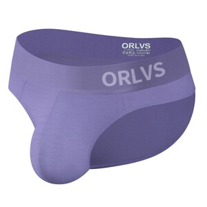 Фото - Мягкие мужские брифы ORLVS сиреневые из модала - Men box