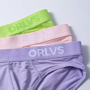 Фото - Мягкие мужские брифы ORLVS сиреневые из модала - Men box
