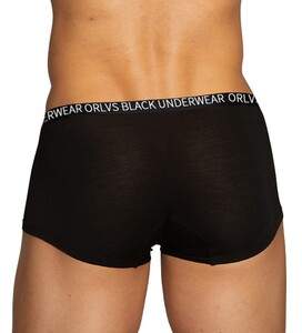 Фото - Мужские боксеры ORLVS из мягкого модала черного цвета - Men box