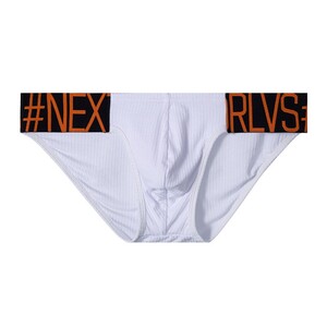 Фото - Чоловічі сліпи ORLVS білого кольору з чорними резинками - Men box