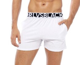 Фото - Мужские трусы-шорты ORLVS хлопковые белого цвета - Men box