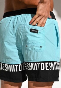 Фото - Шорти пляжні Desmit швидковисихаючі чорно-блакитні - Men box