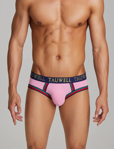 Фото - Мужские брифы Tauwell хлопковые розового цвета - Men box