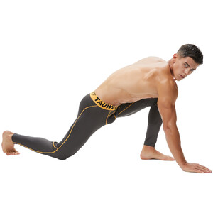 Фото - Мужские спортивные леггинсы Tauwell серо-коричневые - Men box