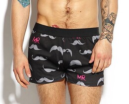 Фото - Прикольные семейные трусы с усиками Pink Hero - Men box