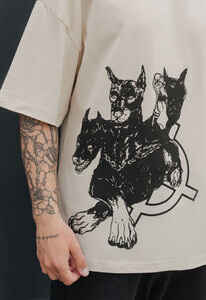 Фото - Футболка молочная Staff dogs oversize - Men box