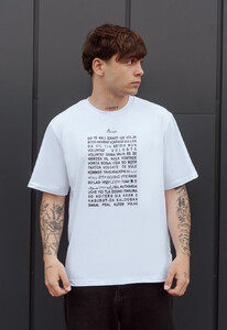 Фото - Белая футболка оверсайз Staff воля oversize - Men box