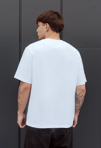 Фото - Белая футболка оверсайз Staff воля oversize - Men box