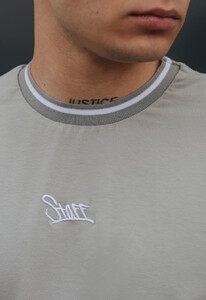 Фото - Серая оверсайз футболка Staff gray logo oversize - Men box