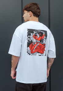 Фото - Футболка белого цвета Staff козак oversize - Men box