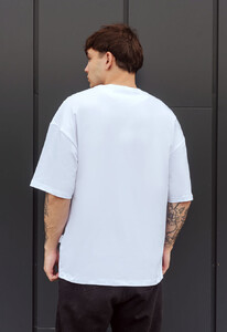 Фото - Футболка с японским пейзажем Staff white jap oversize - Men box