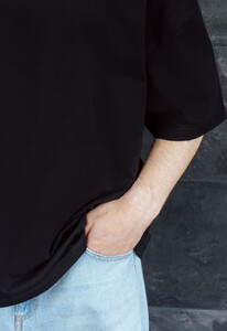 Фото - Футболка черного цвета Staff logo black oversize - Men box