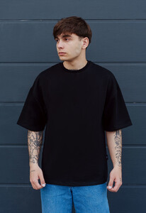 Фото - Базовая черная футболка Staff black oversize premium - Men box