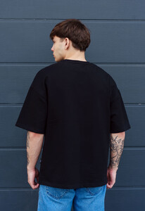 Фото - Базовая черная футболка Staff black oversize premium - Men box