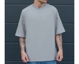 Фото - Футболка светло-серого цвета Staff light gray oversize basic - Men box