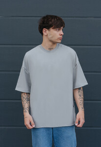Фото - Футболка светло-серого цвета Staff light gray oversize basic - Men box