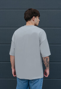 Фото - Футболка светло-серого цвета Staff light gray oversize basic - Men box