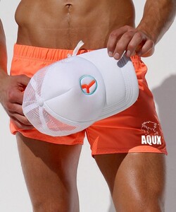 Фото - Мужские пляжные шорты AQUX оранжевого цвета - Men box