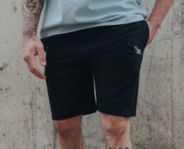 Фото - Трикотажні чорні шорти Staff black logo - Men box