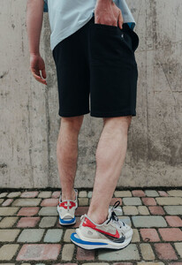 Фото - Трикотажные черные шорты Staff black logo - Men box