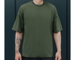 Фото - Футболка цвета хаки Staff khaki oversize basic - Men box