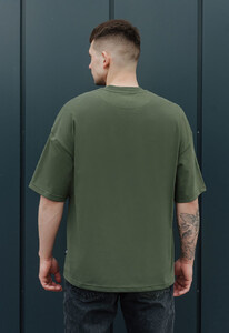 Фото - Футболка цвета хаки Staff khaki oversize basic - Men box