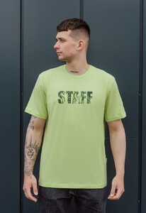 Фото - Футболка салатового цвета Staff light green logo - Men box