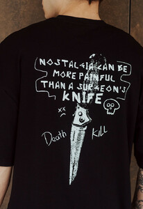 Фото - Футболка черная оверсайз Staff knife oversize - Men box