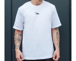 Фото - Футболка с подвернутыми рукавами Staff white logo - Men box