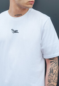 Фото - Футболка с подвернутыми рукавами Staff white logo - Men box