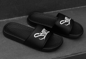 Фото - Тапочки с белым лого Staff black logo - Men box