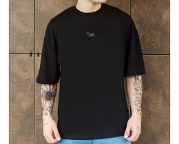 Фото - Базовая черная футболка Staff logo reflective oversize - Men box