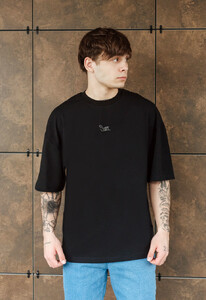 Фото - Базовая черная футболка Staff logo reflective oversize - Men box