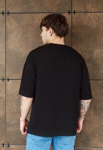 Фото - Базовая черная футболка Staff logo reflective oversize - Men box