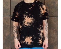 Фото - Тай-дай оверсайз футболка Staff tay day black & brown oversize - Men box