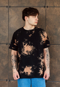 Фото - Тай-дай оверсайз футболка Staff tay day black & brown oversize - Men box