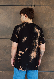 Фото - Тай-дай оверсайз футболка Staff tay day black & brown oversize - Men box