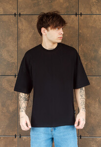 Фото - Базовая оверсайз футболка Staff black oversize basic - Men box