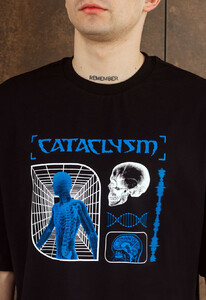 Фото - Черная оверсайз футболка Staff cataclysm oversize - Men box