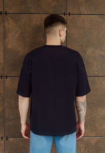 Фото - Футболка мужская темно-синяя Staff navy oversize - Men box