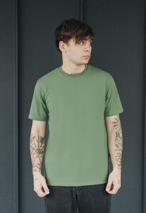 Фото - Зеленая однотонная футболка Staff green basic - Men box