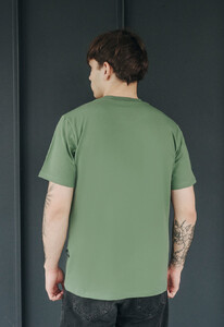 Фото - Зеленая однотонная футболка Staff green basic - Men box
