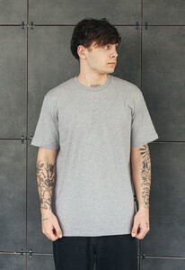 Фото - Серая меланжевая футболка Staff gray melange basic - Men box