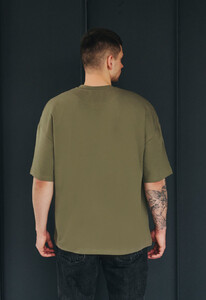 Фото - Футболка цвета хаки Staff khaki basic oversize - Men box
