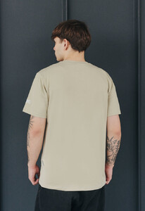 Фото - Мужская базовая футболка Staff olive beige logo - Men box