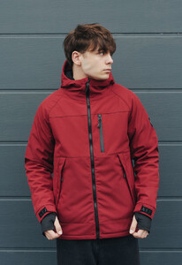Фото - Бордовая мужская куртка Staff soft shell ny bordo - Men box